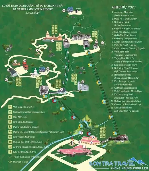 Bản đồ khu du lịch Bà Nà Hill